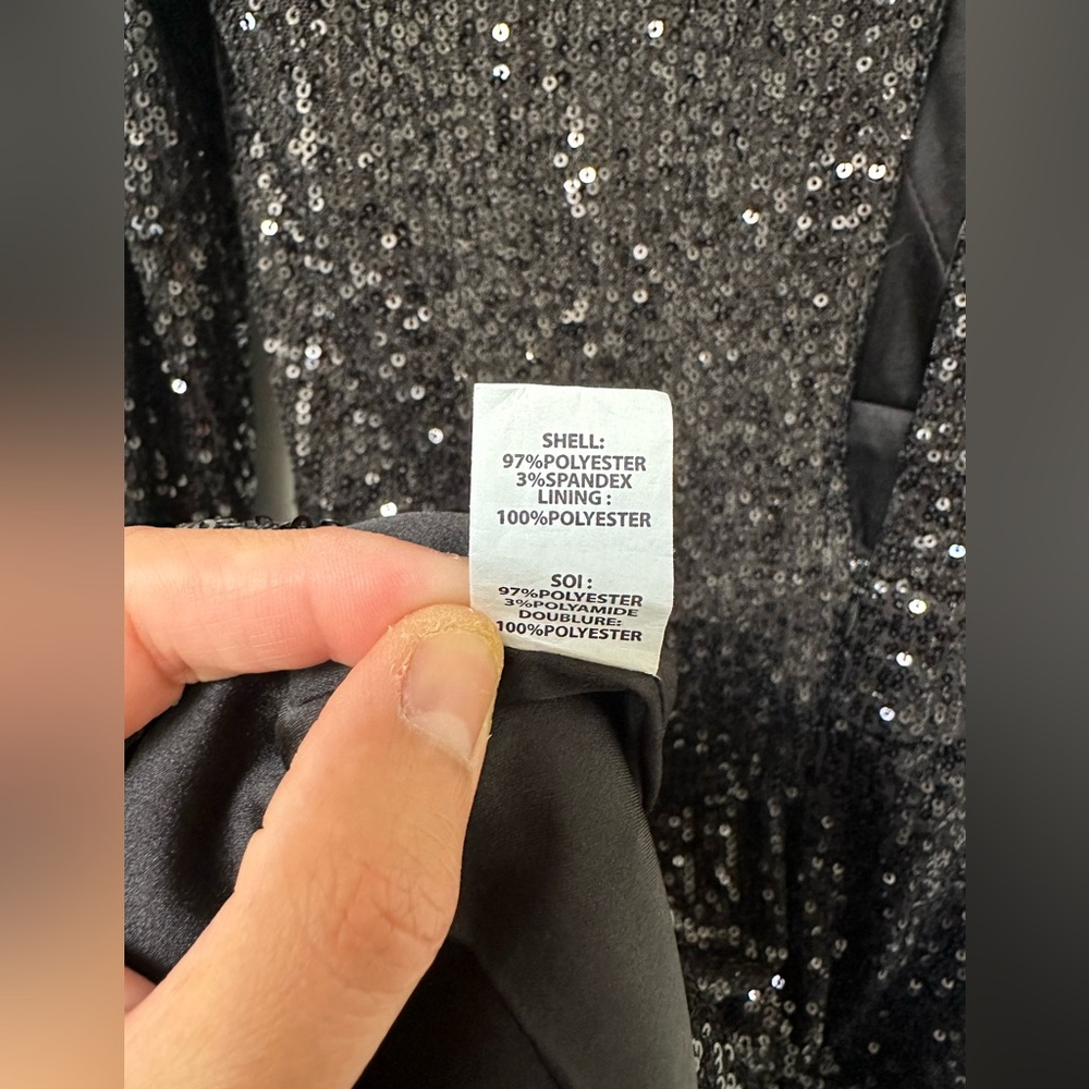 RAMY BROOK Reba Sequin V-Neck Cocktail Party Evening Mini Wrap Dress Size 8 NWT - Picture 10 of 14